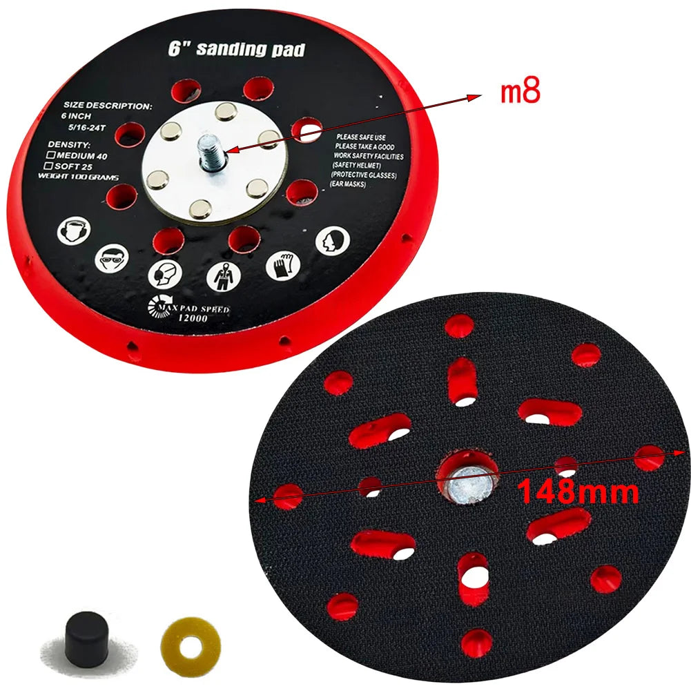 Orbital Sander Pad Grinding Pad High-Speed Performance Versatile Compatibility Easy Installation Easy Installation Sanding Pad