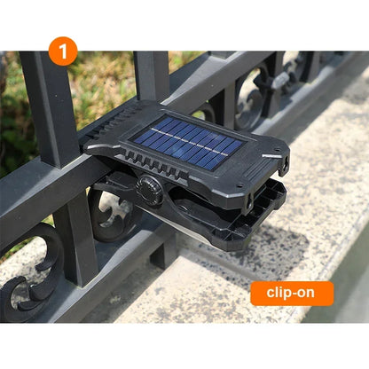 LED Solar Garden Lights Outdoor Solar Clip Light Rechargeable Motion Sensor Camping Lamp Fence Street Landscape Wall Decoration