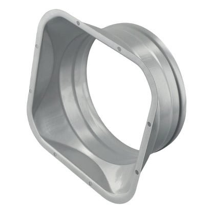 For Kitchen Hood Ventilator Pipe Connecting Vent Flange Exhaust Duct 4-10inch Electrostatic Spray Metal Silver-gray