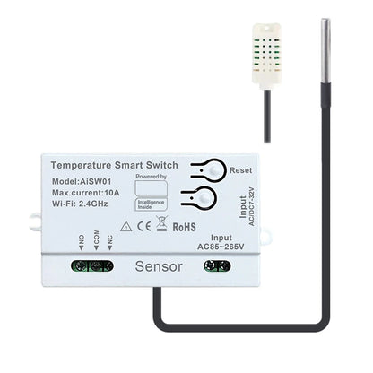 WiFi Temperature and Humidity Sensor with Remote Control Smart Home Automation with For Tuya App for Convenience