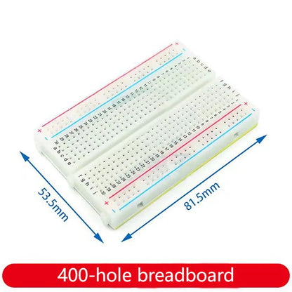 400-Point Solderless Breadboard for Arduino, ATMEGA, PIC, UNO DIY Projects