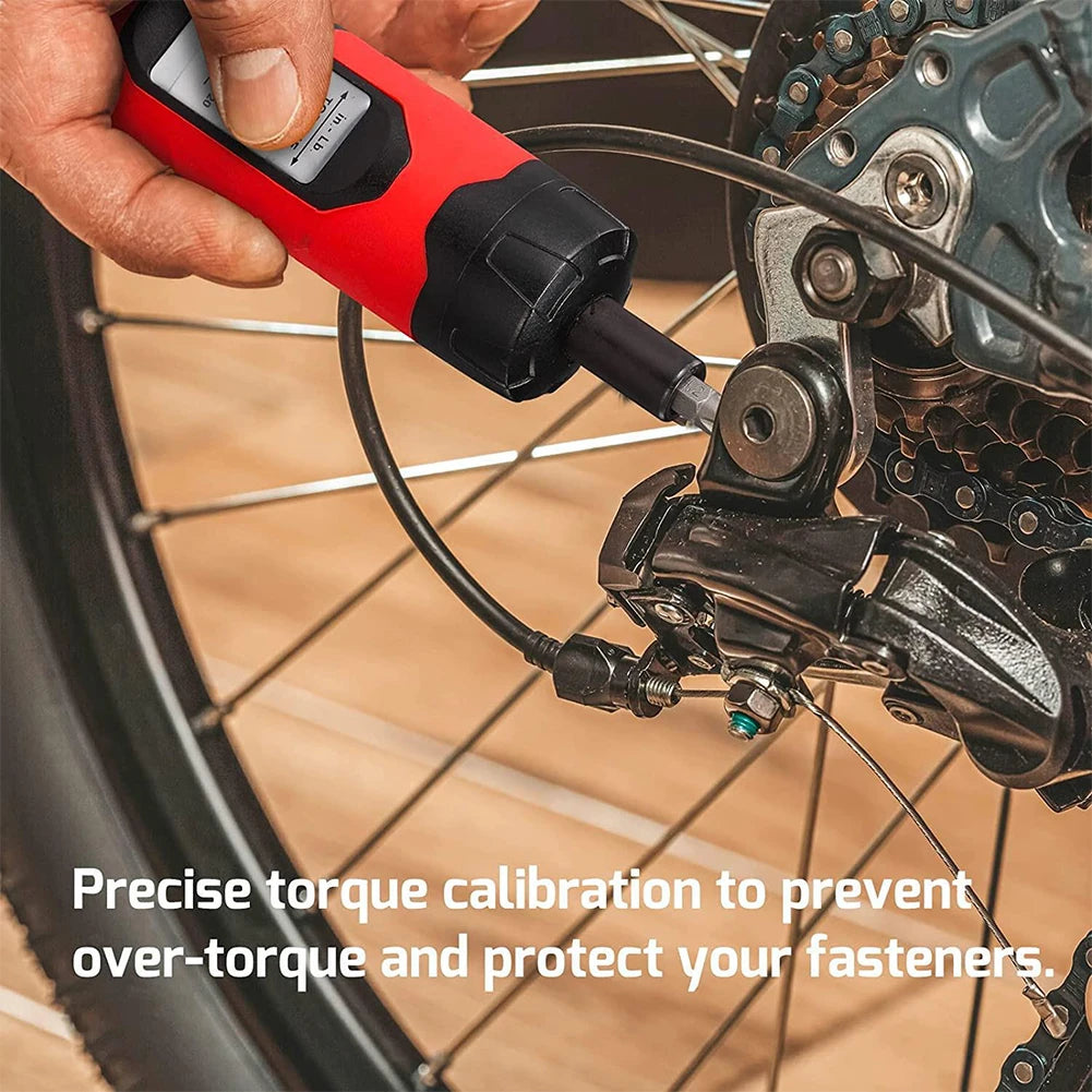 Manual Preset Torque Driver Screwdriver 1/4Inch Drive Wrench Non-Slip 10-65In.lb Non-slip Ergonomic Handle Wrench For Electrical