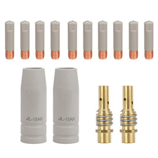 14pcs Welding Torch Nozzle Kit 15AK Coating For Protection Nozzle Non Welding Airless Protection Machine