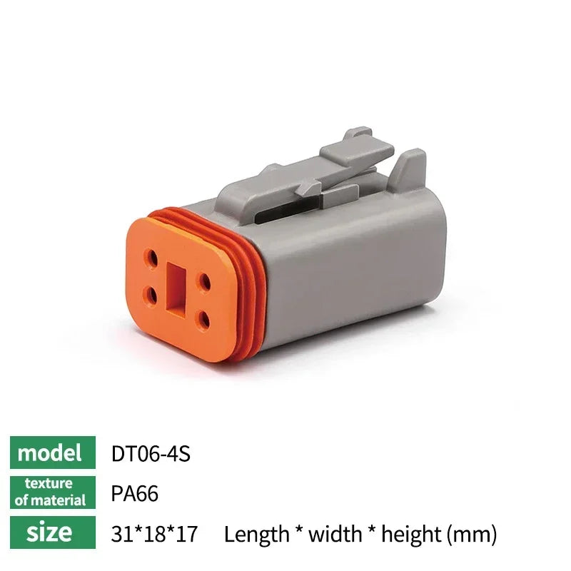 Deutsch DT Series Connector Combo Kit | DT04 / DT06 | 2–12 Pin Sealed Waterproof | 16–20AWG Terminals | Carrying Case