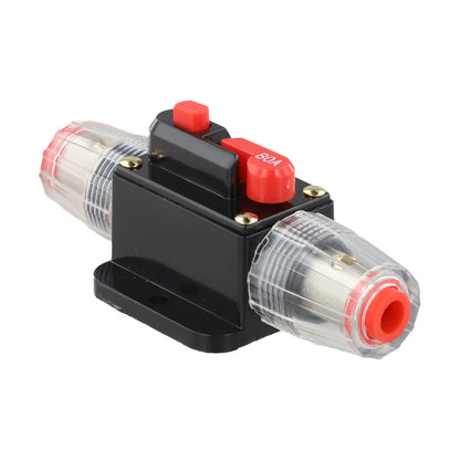 12V-24V DC Auto Inline Fuse Breaker Battery Safety Audio System Protection Overload Protection Device Temperature Resistance