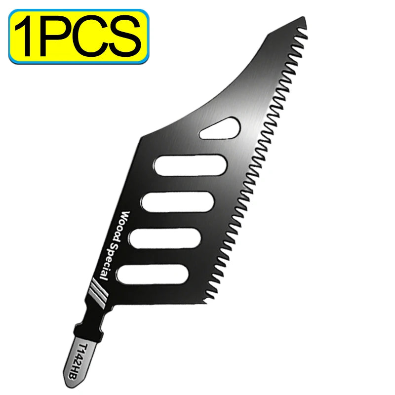 T142HB Jigsaw Blades Extra Long Heavy Duty Scroll Saw Blades T-Shank Professional Woodworking Aluminum Cutting Tool Accessories