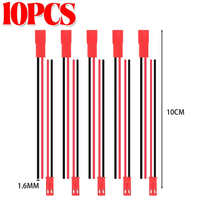 20x JST 2 Pin Male Female Plug Connector, Wire Plug Jack Terminals, Copper Wire Cable Adapter for LED Lamp Strip