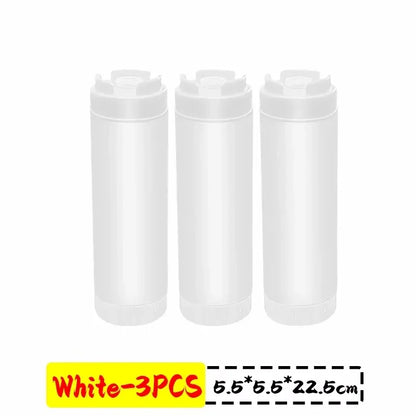 16oz Double Ended Sauce Squeeze Bottle Salad Dressing Dispenser
