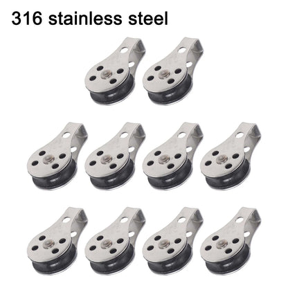 Gear Outdoor Pulley Set Stainless Steel Stainless Steel Pulleys Rust Resistant Material Smooth Operation System