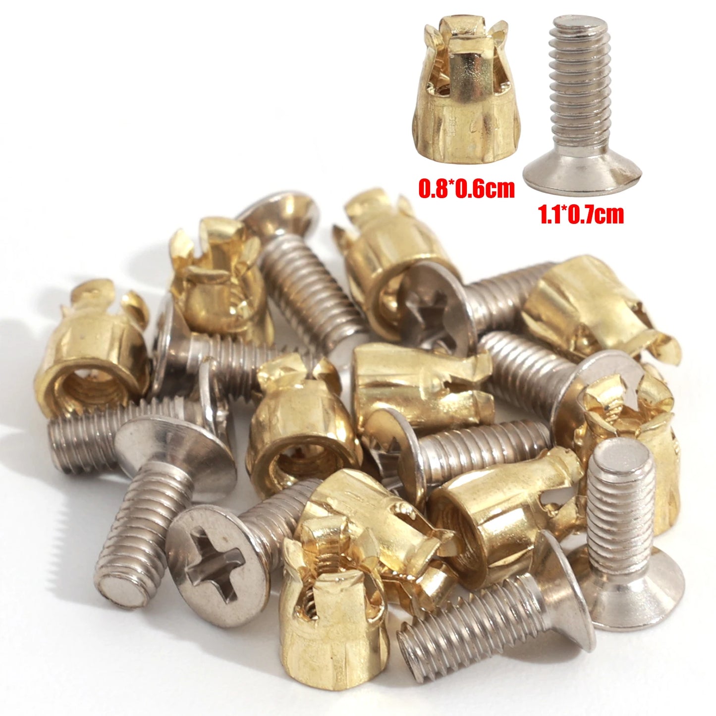 Hardware Expansion Nut Cabinet Hinge Mounting Kit for Furniture Repair