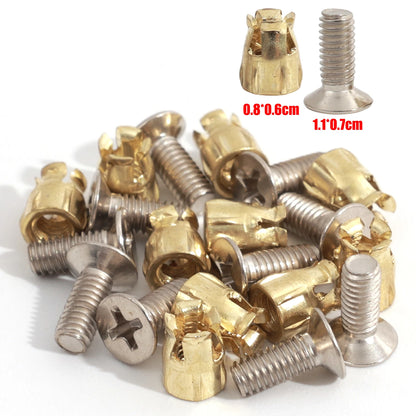 Hardware Expansion Nut Cabinet Hinge Mounting Kit for Furniture Repair