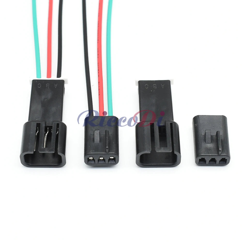 3 Pin Delphi Metri-Pack 150 Connector 12047782 DJ7035YB-1.5 Unsealed Male Female Black