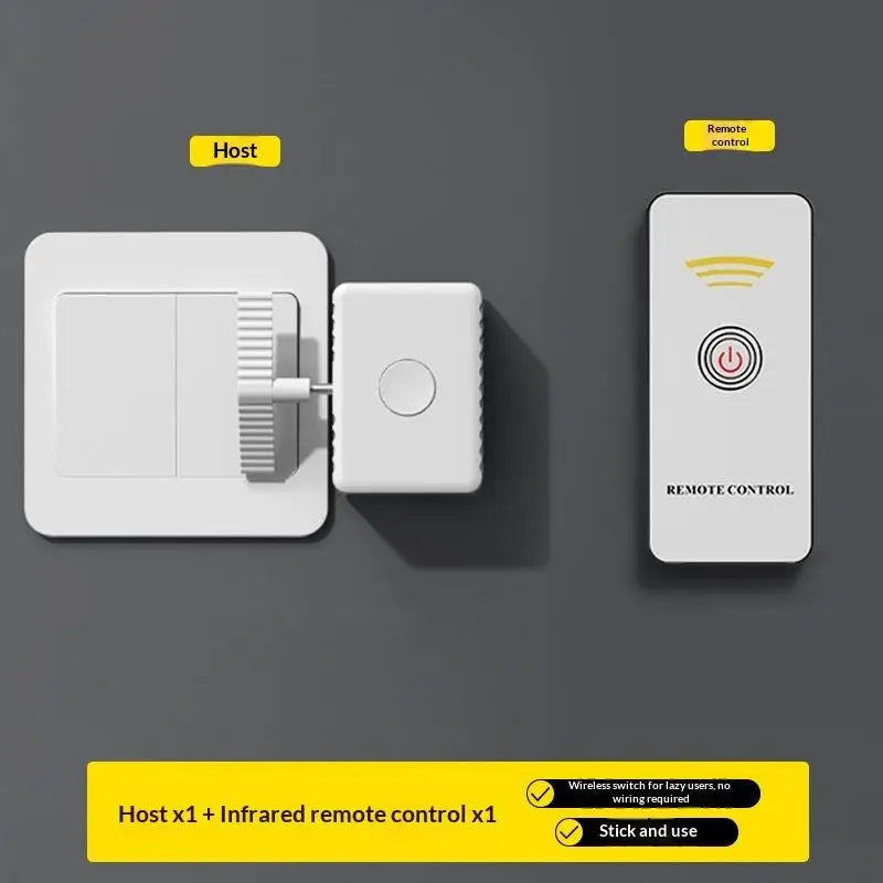 1pc Intelligent Type-C Rechargeable Lazy Remote Control Switch Wireless Control Light Switch Off Tool Automatic Button Pusher