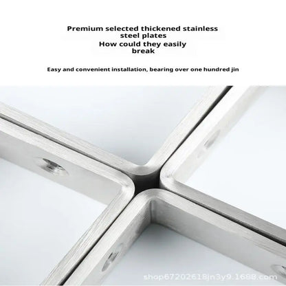 2Pcs Angle Bracket Heavy Duty For Wall Angle Bracket Stainless Steel L Type Bracket