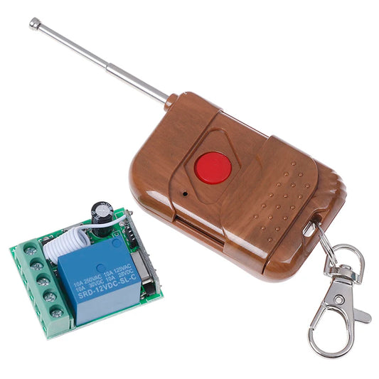 New DC 12V 1 Channel Wireless Relay Remote Control S Receiver With Transmitter