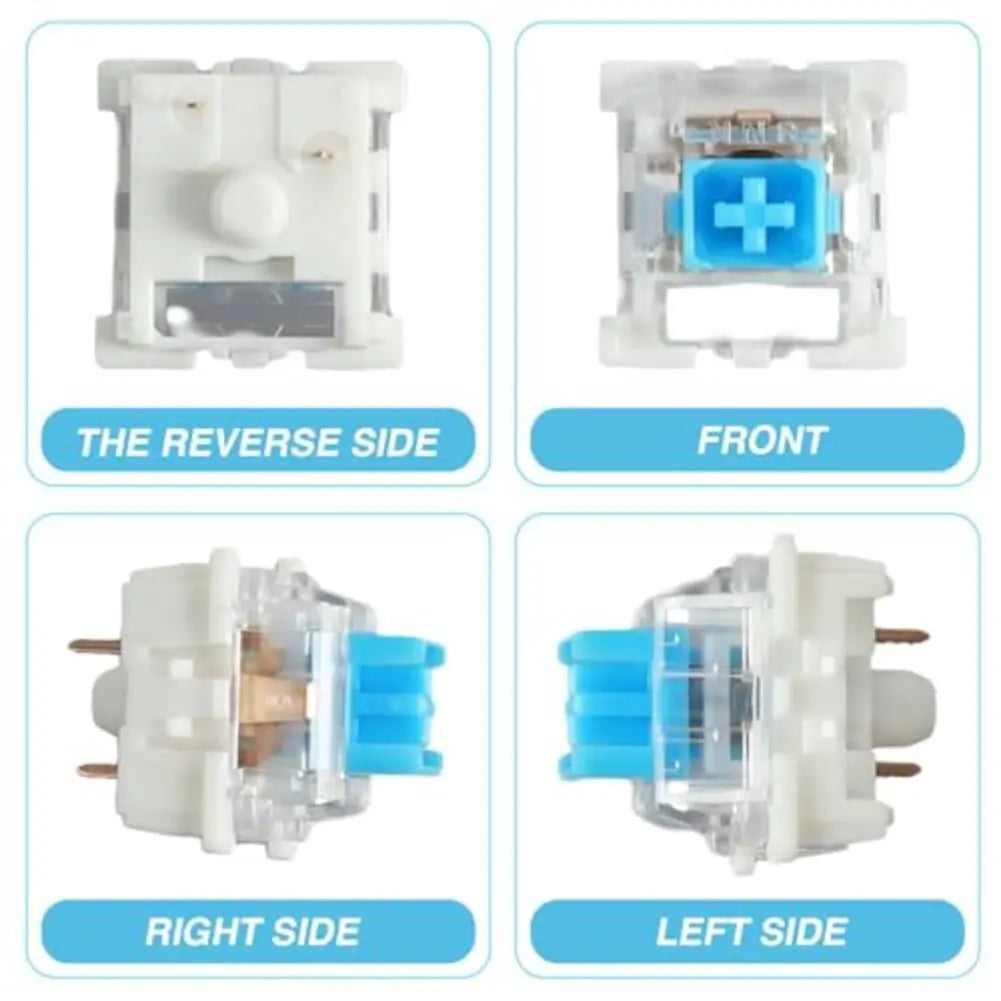 50 PCS Keyboard Switch Keyboard Clicker Key Replacement 3 Pin Tactile Switch Electrical Equipment & Supplies Parts