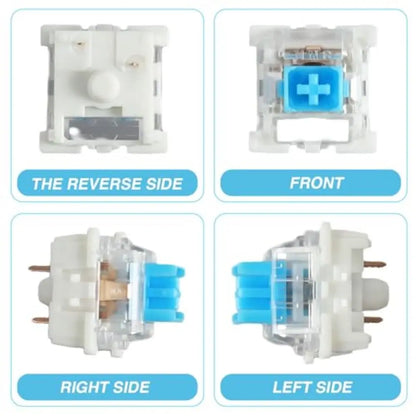 50 PCS Keyboard Switch Keyboard Clicker Key Replacement 3 Pin Tactile Switch Electrical Equipment & Supplies Parts