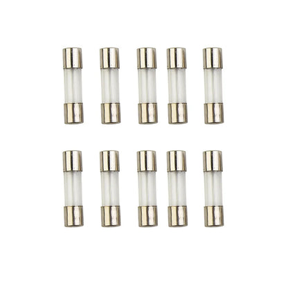 100pcs Insurance Tube Glass Fuses Kit Household 0.2A-20A 100pcs 16*12*2.1cm 250V High Quality Standard Fast Blow