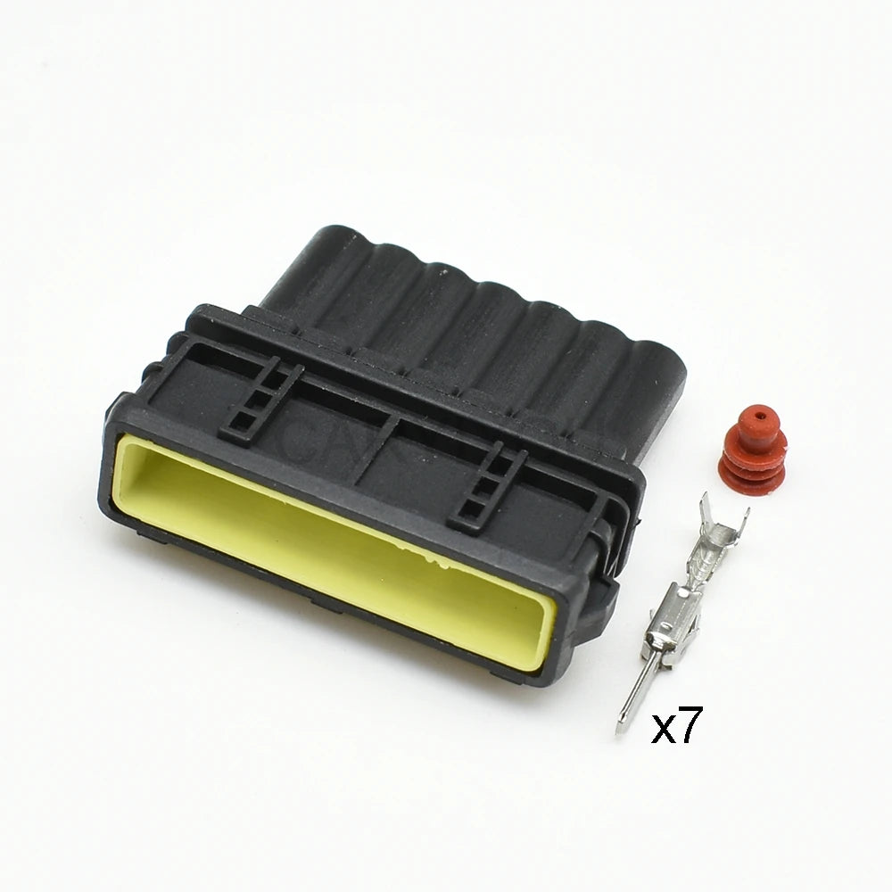 DJ7071-3.5-11 / DJ7071A-3.5-21 Automotive 7-Pin 3.5mm Engine Waterproof Connector — Wire Socket Plug