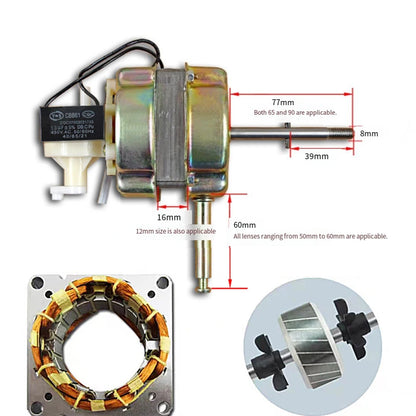 High Performance Fan Motor With 3 Adjustable Speeds For Table/Floor Fans Industrial Automation Control & Accessories