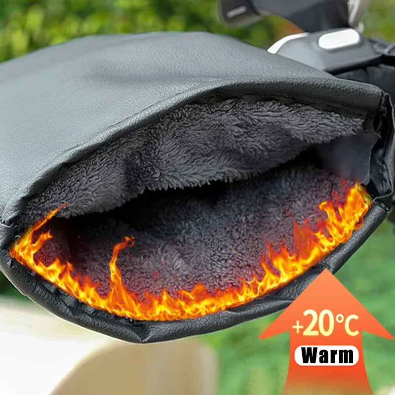 Motorcycle Handlebar Muffs Winter Equipment Mitts Warmer Gloves Waterproof Handmuffs Bicycle Handle Cover Hand Covers Warmers