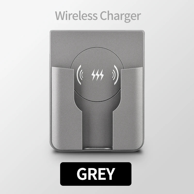 15W Wall Mount Wireless Charger Qi Universal Fast Charging Panel for iPhone Android Flush AC 110–220V In-Wall Phone Charger