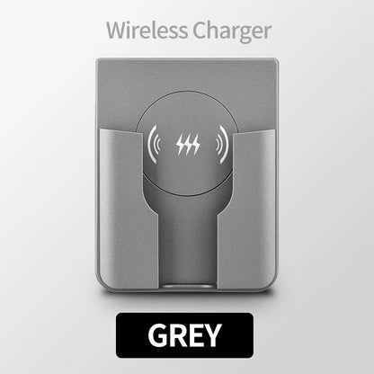 15W Wall Mount Wireless Charger Qi Universal Fast Charging Panel for iPhone Android Flush AC 110–220V In-Wall Phone Charger