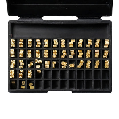 120pcs 2*3*15mm Hot Stamp Pper Letters Thermal Ribbon Printing Font Ding Machine Word Grain For Manual Semi-automatic Ding Machi