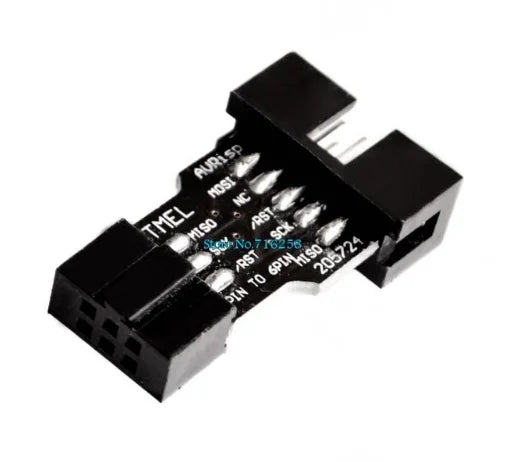 USB AVR Programmer USBASP USBISP ISP Bootloader with 10PIN to 6PIN Adapter