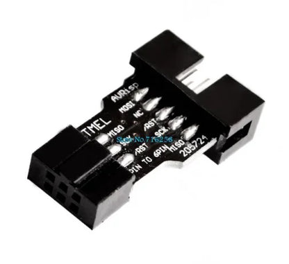 USB AVR Programmer USBASP USBISP ISP Bootloader with 10PIN to 6PIN Adapter