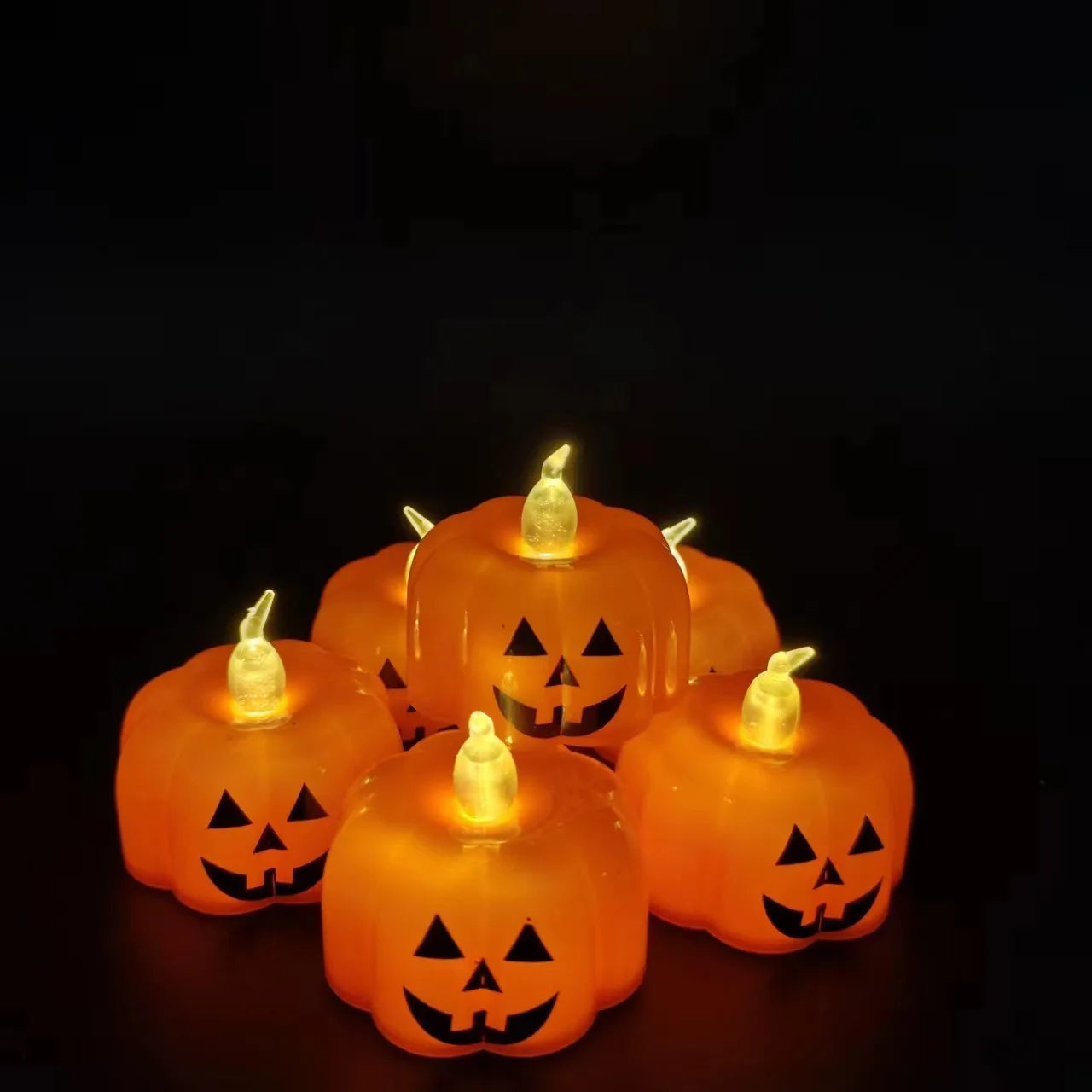 Halloween Pumpkin Candle Lights led Electronic Candle Lights Party Supplies Ornaments Night Lights Halloween Decorations