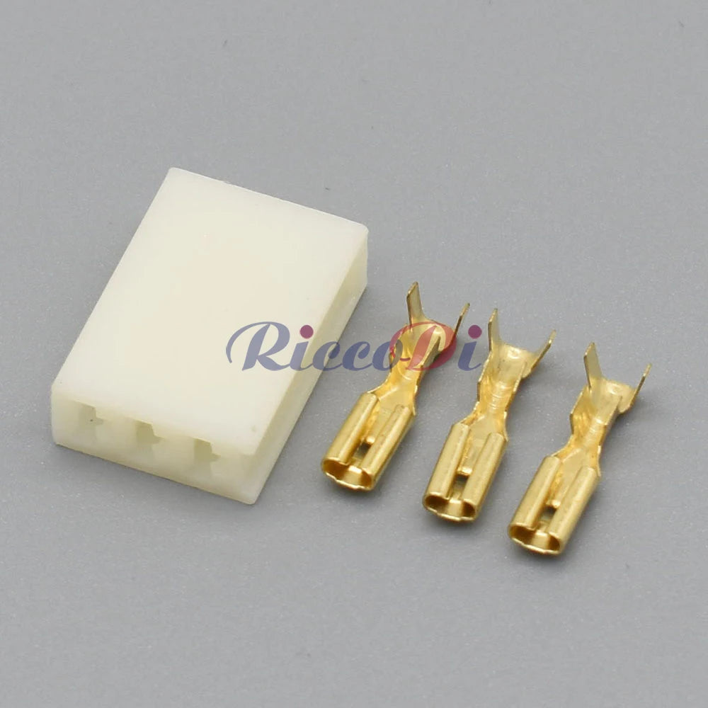 3 Pin 2.8mm Automotive Connector DJ7031-2.8 Brass Terminals with 15cm Pre-Wired Pigtail