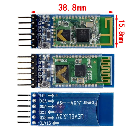 HC-05 HC-06 Bluetooth Serial Module Master-Slave 6Pin/4Pin Wireless Pass-Through for Arduino