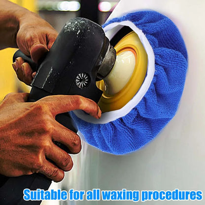 Microfiber Car Waxing Polishing Sleeve 5-10 Inches Polisher Pad Wash Buffer Waxing Sleeve Auto Body Care Cleaning Accessories