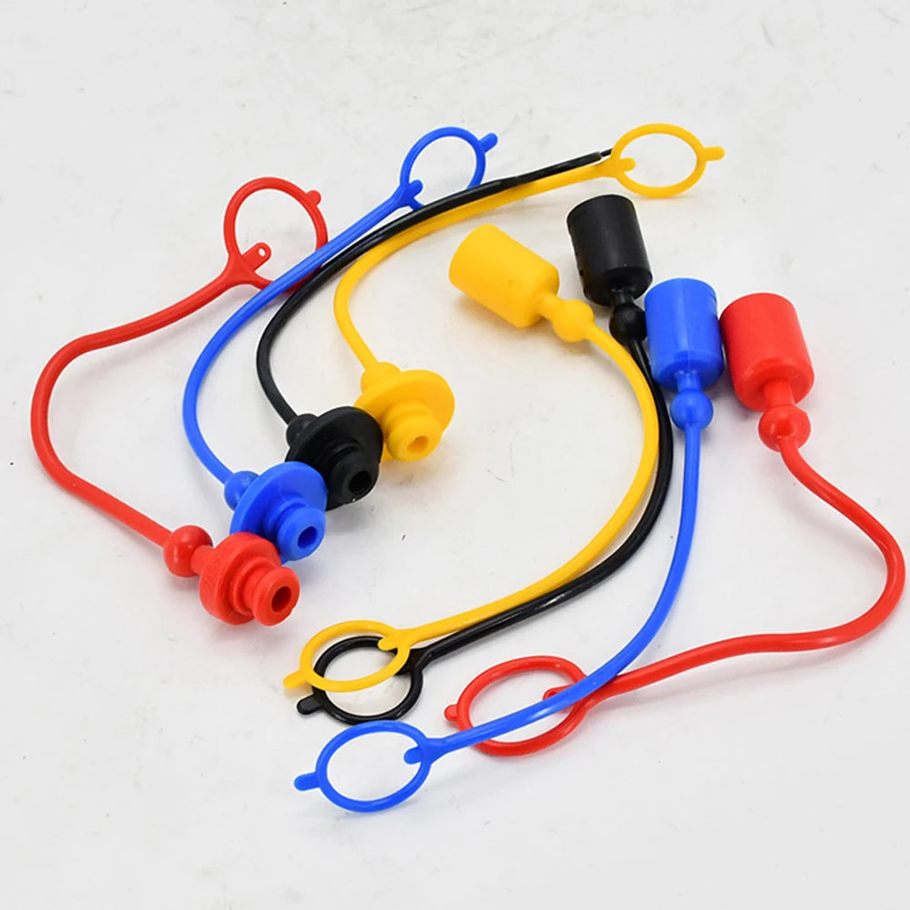Hydraulic Quick Coupler Dust Caps, Male & Female PVC Rubber Plug Covers, 1/4", 3/8", 1/2" Sizes