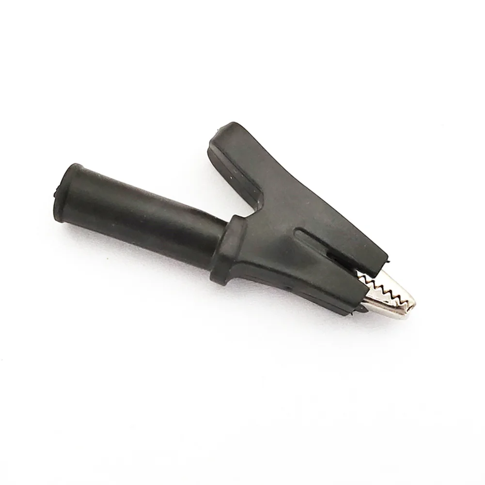 Easy Connect Crocodile Clips 2000V 30A Current Battery Connectors Black Crocodile Clips Strong Spring Mechanism