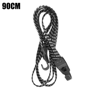 60/90cm Car Motocycle Strap Rope Elastic Luggage Straps Belts Hooks for Bicycle Bike Suitcase Carrier Fixed Installation Racks