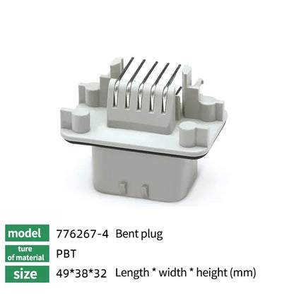 ECU Controller Connector PCB Panel Waterproof Bent Needle Pin Socket Plug Board Terminal 776087 776163 776267 776280