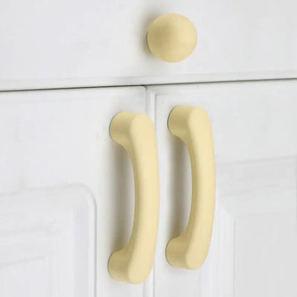 1pc Children's Furniture Handles Nordic Ceramic Children Room Cabinet Handles Macaron Colorful Round Drawer Knobs And Pulls