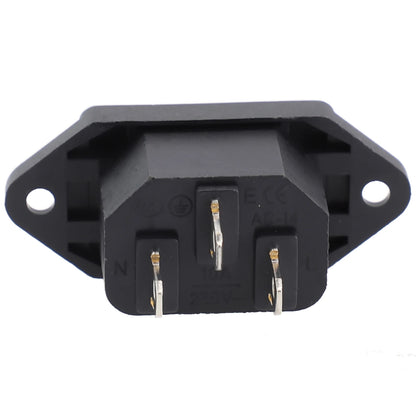 Power Connector 3 Pin Charging Socket AC-04 Built-in Male Female Rated 250V 10A for Battery and Electrical Use