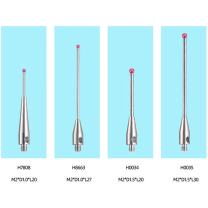 M2 Ball Cmm Stylus Thread CNC Measuring Probe Stylus Point Contact H7805/H1345/H7806/H0033/H7808/H8663/H0034/H0035 CMM Probe