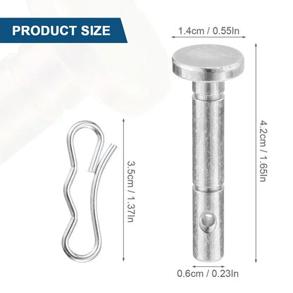 Shear Pins #738-04124A And Cotter Pins For Snowblower Set Metal 1/4" X 1-1/2" Snowblower Set Accessories