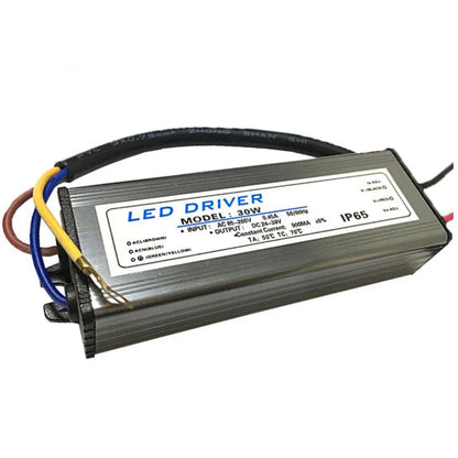 LED Driver Power Supply 10W-60W 300-1800MA Floodlight Transformer Waterproof 44*25*21Mm Overload Protection Electronic Component