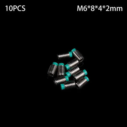 POM Head Stainless Steel M6 Buffer Screw 10PCS | Nylon Tip Wire Setting Machine Rice Screw