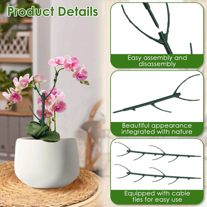 Plant Support Stake 30/3PCS Vine Climbing Fixing Rod for Potted Plants