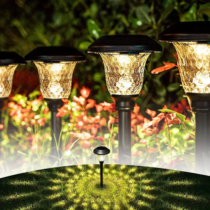 Solar Pathway Garden Lights Outdoor Waterproof LED