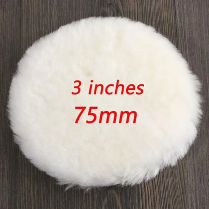 Car Polish Pads 3/7inch Soft Wool Polishing Disc Tools for Machine Waxing Polisher Car Body Polishing Discs Cleaning Accessories