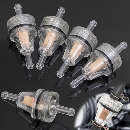 1/4pcs Motorcycle Fuel Filter Universal Gas Inline Fuel Filter Engine Inline Gasoline Filters Scooter Filter Tool for Kawasaki