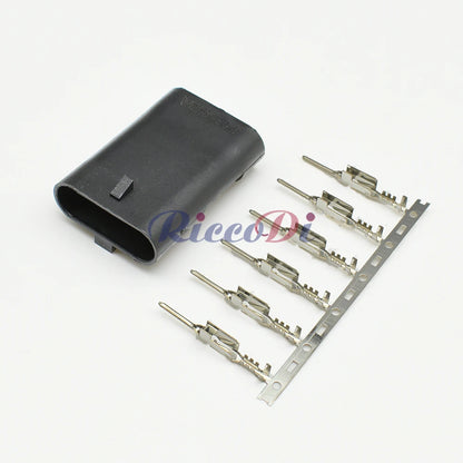 12066317 / 12162261 Automotive 6-Pin Metri-Pack 150.2 Sealed TPS Accelerator Pedal Connector — Flat Waterproof Socket