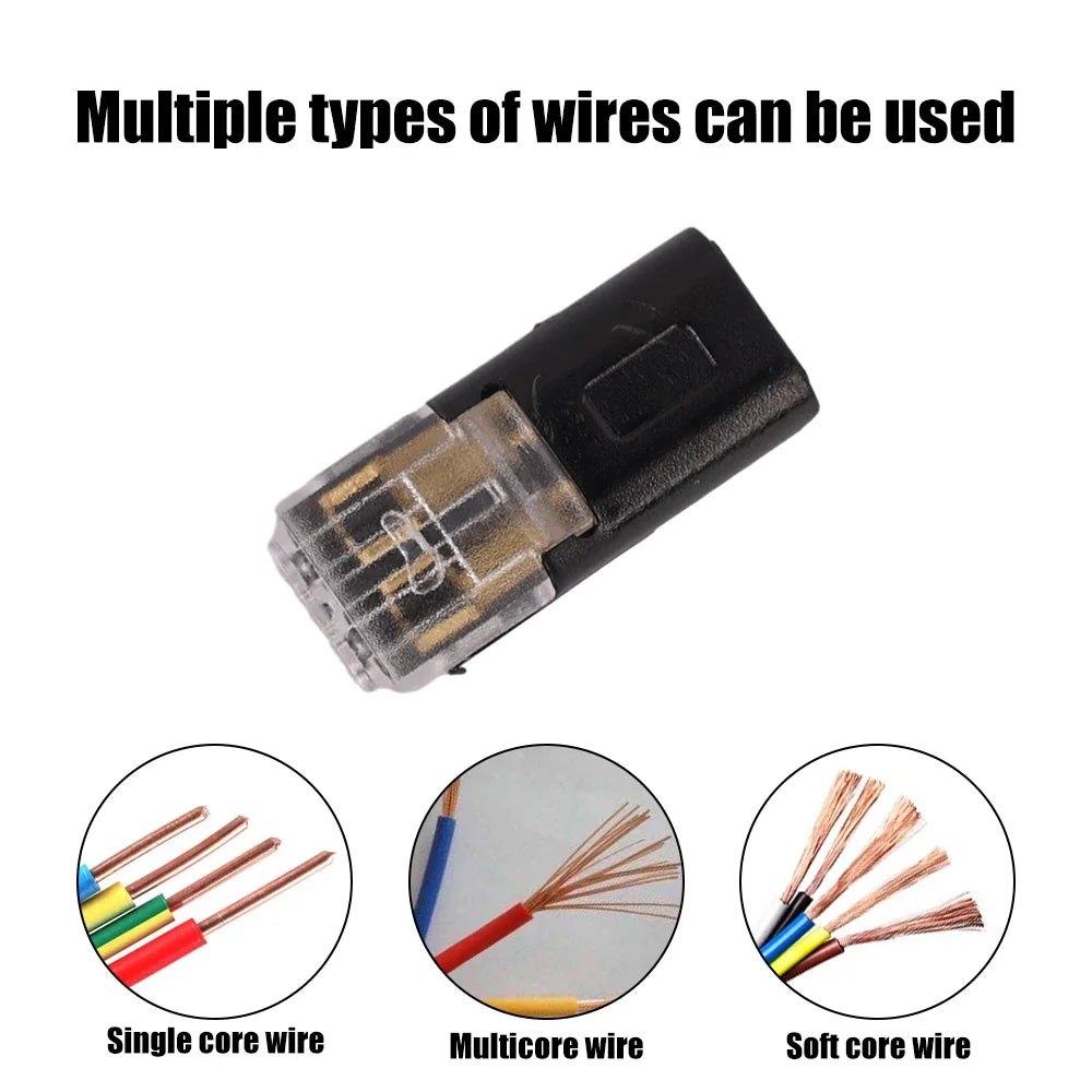 2 Pin Automotive Waterproof Connector Wire Terminal ABS 18-22AWG 300V 10A